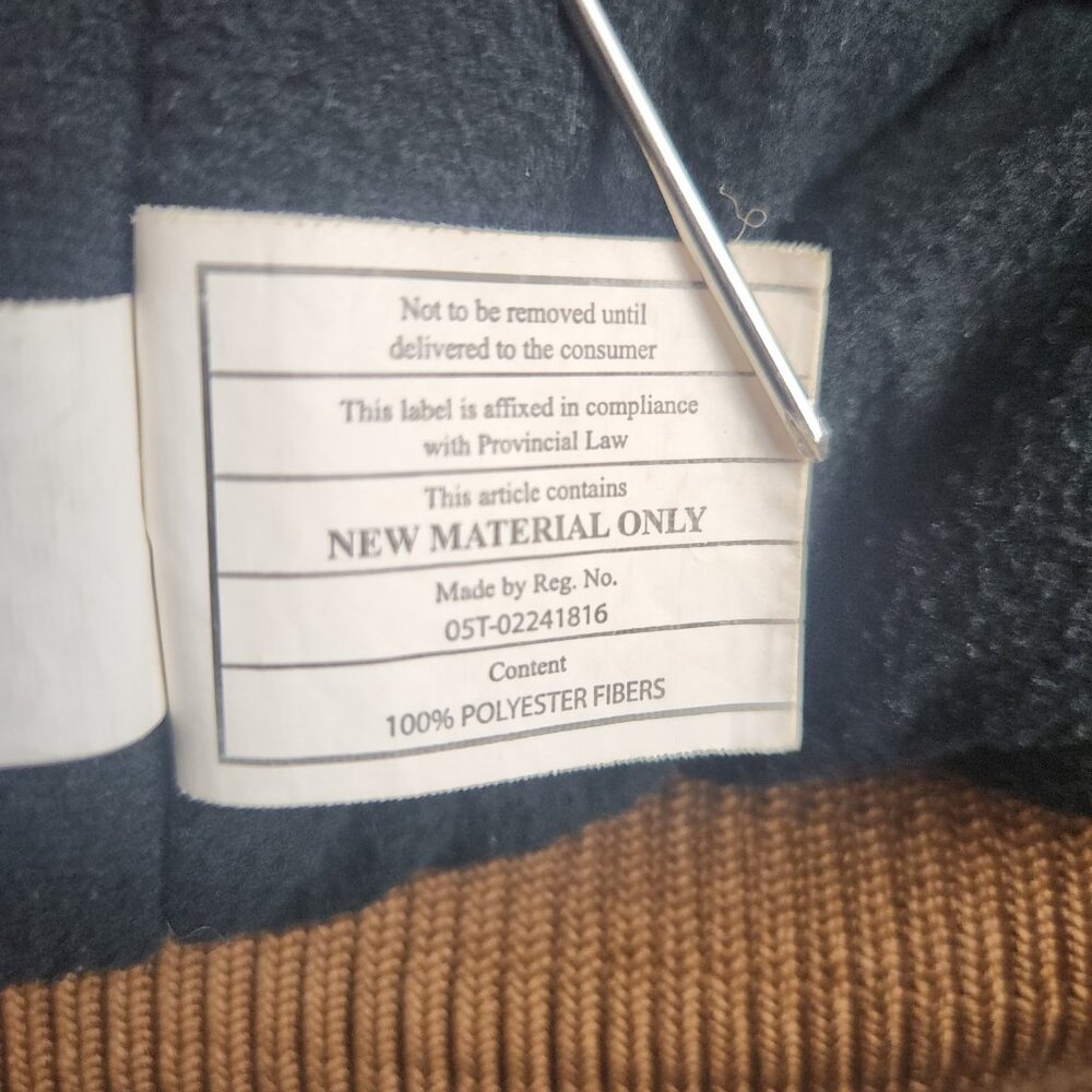 Canvas Active Workwear Hooded Jacket Mens Extra Large Quilted Distress Bomber - Picture 9 of 16